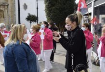 Lobato apoya la Marcha Blanca en defensa de la ayuda a domicilio