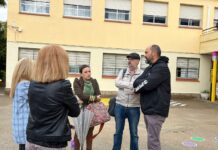 El Ayuntamiento acomete la obra de la cornisa del colegio de Los Cortijillos