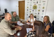 Alconchel y Gallego se reúnen con la Asociación de Discapacitados ‘La Montera’