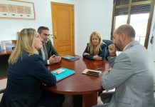 La presidenta de la Mancomunidad realiza su primera visita oficial al municipio