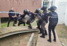 Agentes del GOAP imparten un curso sobre Control de Masas y Dispositivos Estáticos de Control en La Línea