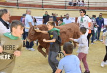 Los pequeños disfrutaron de su encierro en el Toro Embolao
