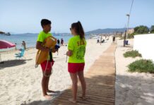La segunda quincena de julio y la primera de agosto con satisfactoria normalidad en la playa de Palmones