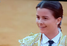 Miriam Cabas en las jornadas taurinas del Museo Pepe Cabrera