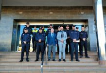 VÍDEO-FOTOS | Alconchel da la bienvenida a los participantes del curso para oficiales de la Policía Local