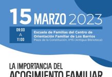 “La importancia del acogimiento familiar de menores tutelados”, próxima sesión a Escuela de Familias