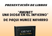 El VIII Ciclo ‘Escritores’ continúa esta semana con la presentación del libro “Amunet, una diosa en el infierno”