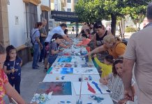 VÍDEOS | Taller de pintura infantil para recoger fondos para la pequeña Valentina
