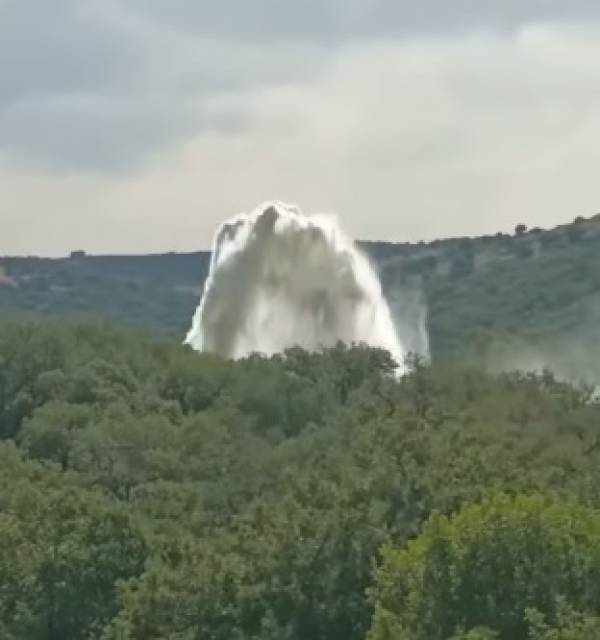 Fuga agua charco redondo