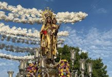 Palmones bendecirá mañana el nuevo retablo para su Patrona, la Virgen del Carmen