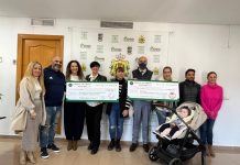 Entregados los donativos a las asociaciones  ‘El Camino de Valentina’ y ‘Lulacris’, recaudados en la Jornadas Culturales Andaluzas