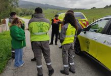 Técnicos en emergencias de la delegación del Gobierno de la Junta en Cádiz inspeccionan los planes contraincendios para Los Barrios