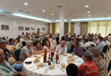 La tercera edad celebra su tradicional almuerzo de feria en los salones del hotel ‘Montera Plaza’