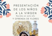 Mañana presentación de los niños nacidos en el año ante la Virgen del Rosario en el Día del Niño
