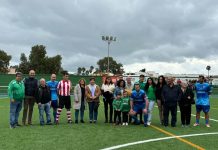 El Juventud de Palmones recuerda a Gabriel Clavijo, Javi, junto a su cantera