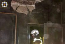 Bomberos de Guadacorte intervienen en un incendio en el hotel Los Lagos