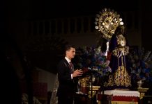 FOTOS | Galván emociona a la Archicofradía de Jesús de Medinaceli como Pregonero de la Semana Santa