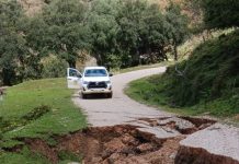 FOTOS | La lluvia ocasiones daños en caminos y senderos de los montes de propio