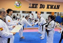 El Pabellón Samuel Aguilar acoge el examen de cambio de grado del Club Lee Do Kwan