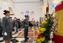 La Guardia Civil de Los Barrios celebra la festividad de la Virgen del Pilar con una misa en honor a su Patrona