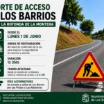 Corte de tráfico de dos semanas en el acceso principal a Los Barrios por obras en el talud
