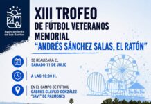 El XIII Trofeo de Fútbol Veteranos Memorial “Andrés Sánchez Salas, ‘El Ratón'” se celebrará el sábado 11 de julio