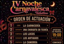 La IV Noche Carnavalesca Valentina hace público el orden de actuación para este sábado