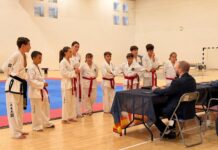 La Academia de Taekwon-Do de Los Barrios completa un fin de semana de exámenes y formación arbitral