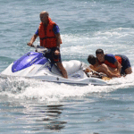 La desembocadura del rio especialmente peligrosa